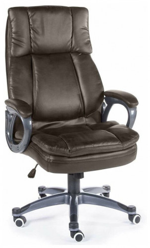 кресло для руководителя norden chairs мэдисон, обивка: искусственная кожа, цвет: экокожа темно-коричневая в Казани