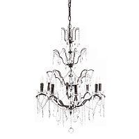 люстра maria theresa grande 8 lamps чёрная, прозрачная в Казани