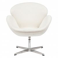 кресло swan chair белое в Казани