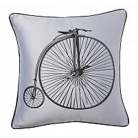 подушка с ретро-велосипедом retro bicycle grey в Казани