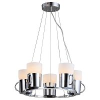 подвесная люстра arte lamp brooklyn a9484sp-5cc хром в Казани