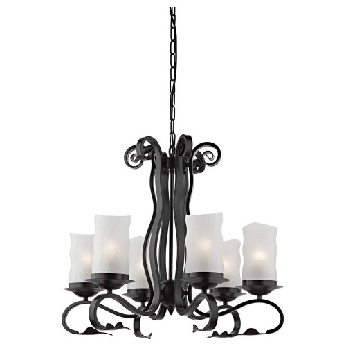 подвесная люстра arte lamp scroll a7915lm-6bk в Казани