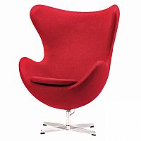 кресло egg chair красное в Казани