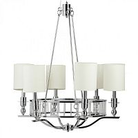 люстра easton light chandelier хром, бежевая в Казани