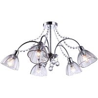 потолочная люстра arte lamp silenzio a9559pl-5cc хром в Казани