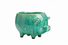 цветочный горшок pig planter голубой в Казани