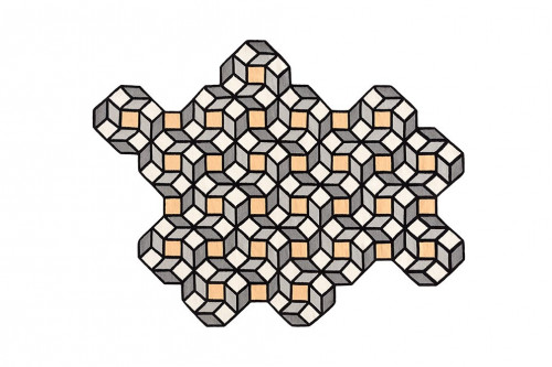 ковер parquet rhomb yellow 254x195 от gan в Казани