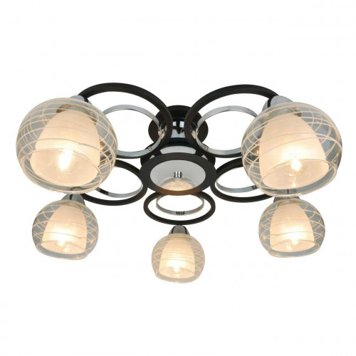 потолочная люстра arte lamp ginevra a1604pl-5bk в Казани