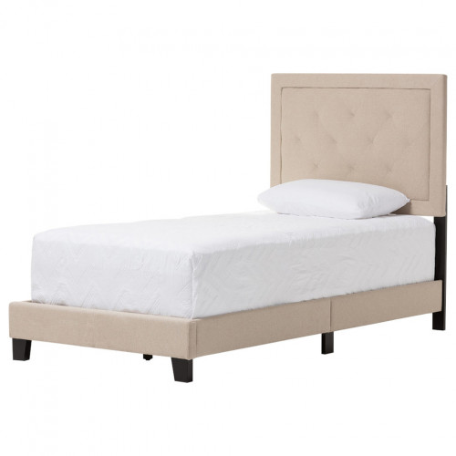 кровать paris linen upholstered beige 140х200 в Казани
