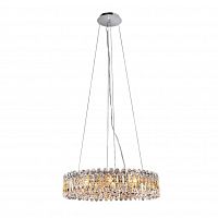 подвесная люстра crystal lux lirica sp10 d610 chrome в Казани