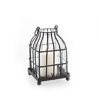 подсвечник-фонарь металлический со стеклом bird in cage i, 15 см в Казани