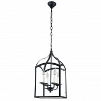 дизайнерская подвесная люстра spot light cage 9500404 черная в Казани