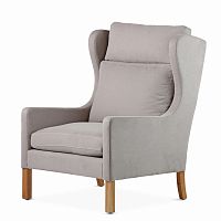 кресло wingback серый в Казани