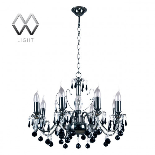 подвесная люстра mw-light барселона 313010208 черная в Казани