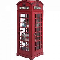 шкаф-витрина london telephone красный в Казани