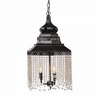 люстра подвесная черная с хрустальными подвесками chandelier в Казани