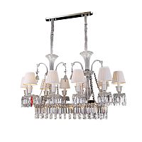 люстра baccarat 10 от delight collection белая/прозрачная/ хром в Казани