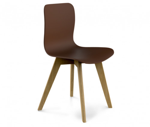 стул dsw коричневый s42 (eames style) в Казани