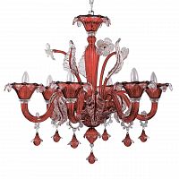 подвесная люстра ideal lux ca vendramin sp6 rosso в Казани