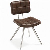 стул lola seat pu brown ножки из нержаеющей стали c589u09 от la forma (ex julia grup) в Казани