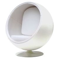 кресло eero ball chair белое в Казани