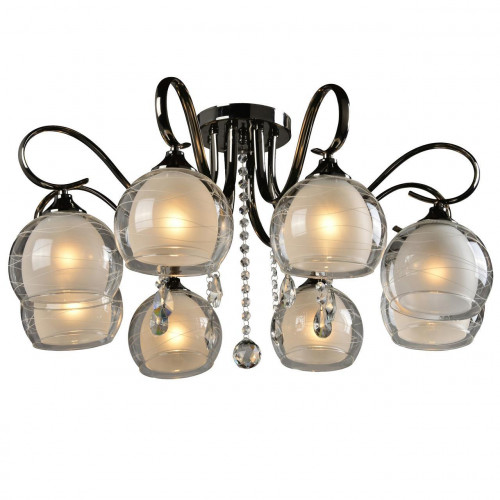 потолочная люстра idlamp merinella 877/8pf-darkchrome в Казани