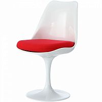 стул eero saarinen style tulip chair красная подушка в Казани