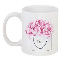 кружка с рисунком dior peonies в Казани