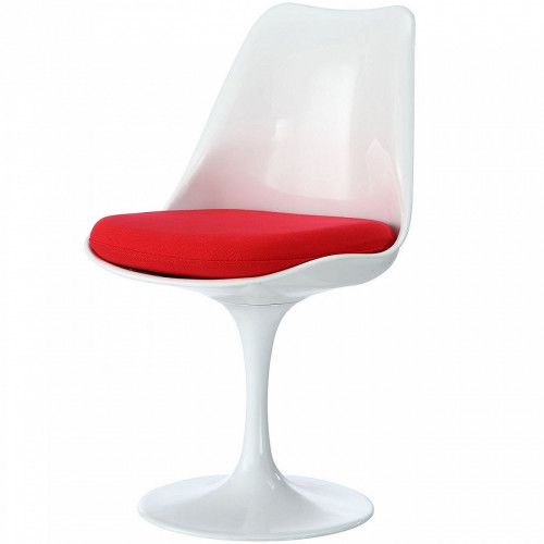 стул eero saarinen style tulip chair красная подушка в Казани