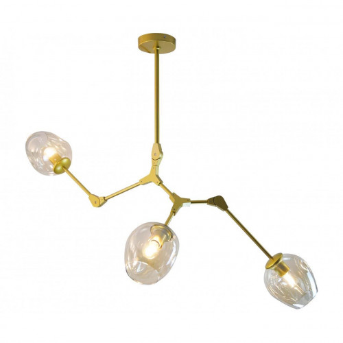 потолочная люстра kink light нисса 07512-3,33 янтарная в Казани