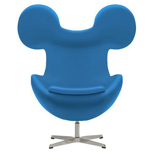 кресло egg mickey голубое в Казани