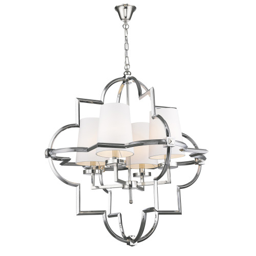 люстра mandeville l nickel от delight collection белая/никель в Казани