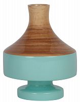 ваза настольная rustic chic vase wood blue в Казани